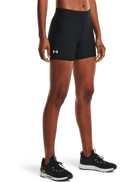 NWT Under Armour Womens HeatGear Armour Mid Rise Shorts Size L - Picture 1 of 7
